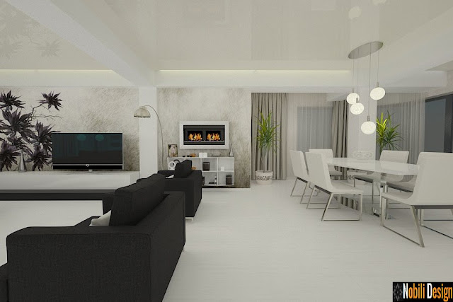 Design interior living modern Constanta - Amenajare living casa in Constanta
