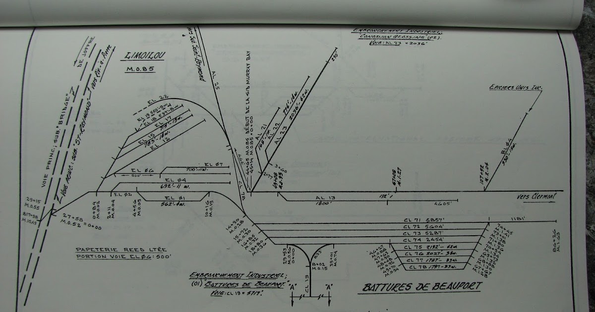 Hedley Junction: 1993 CN Murray Bay Subdivision Track Diagrams