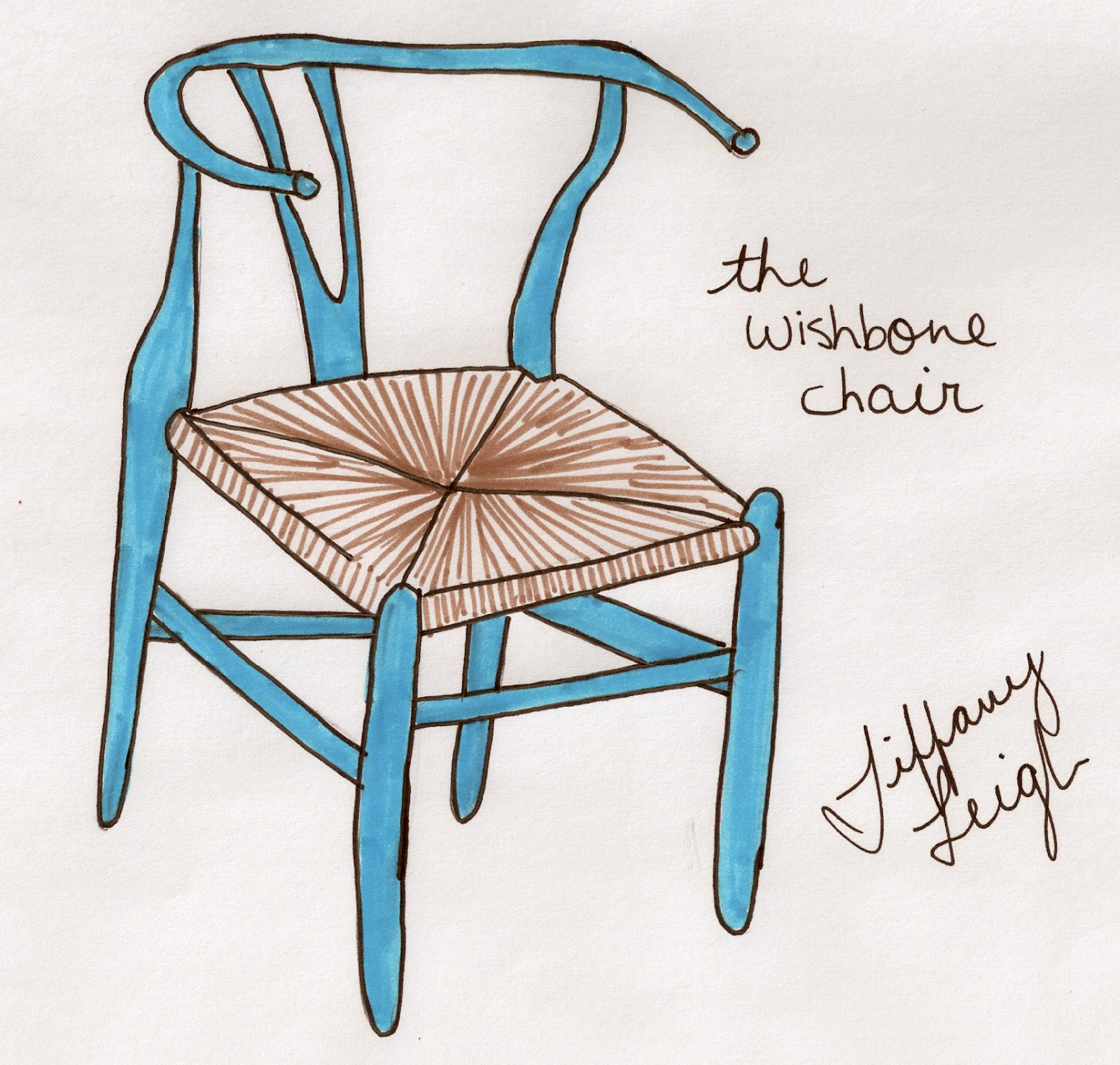 Home Interior Design Wednesday's Sketchbook The Wishbone Chair