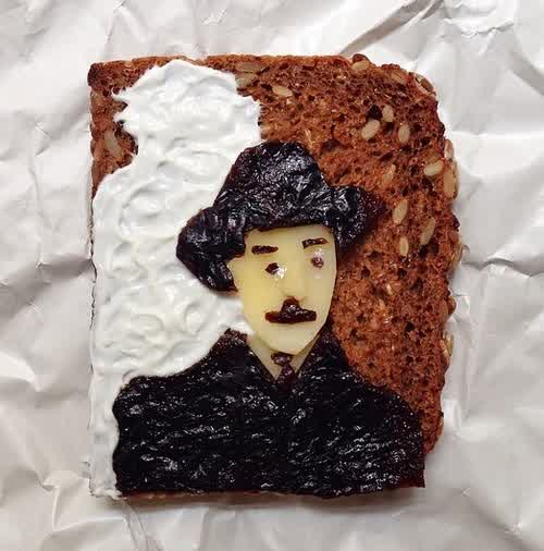 food art, toast project by Ida Skivenes art project ideas and craft ideas