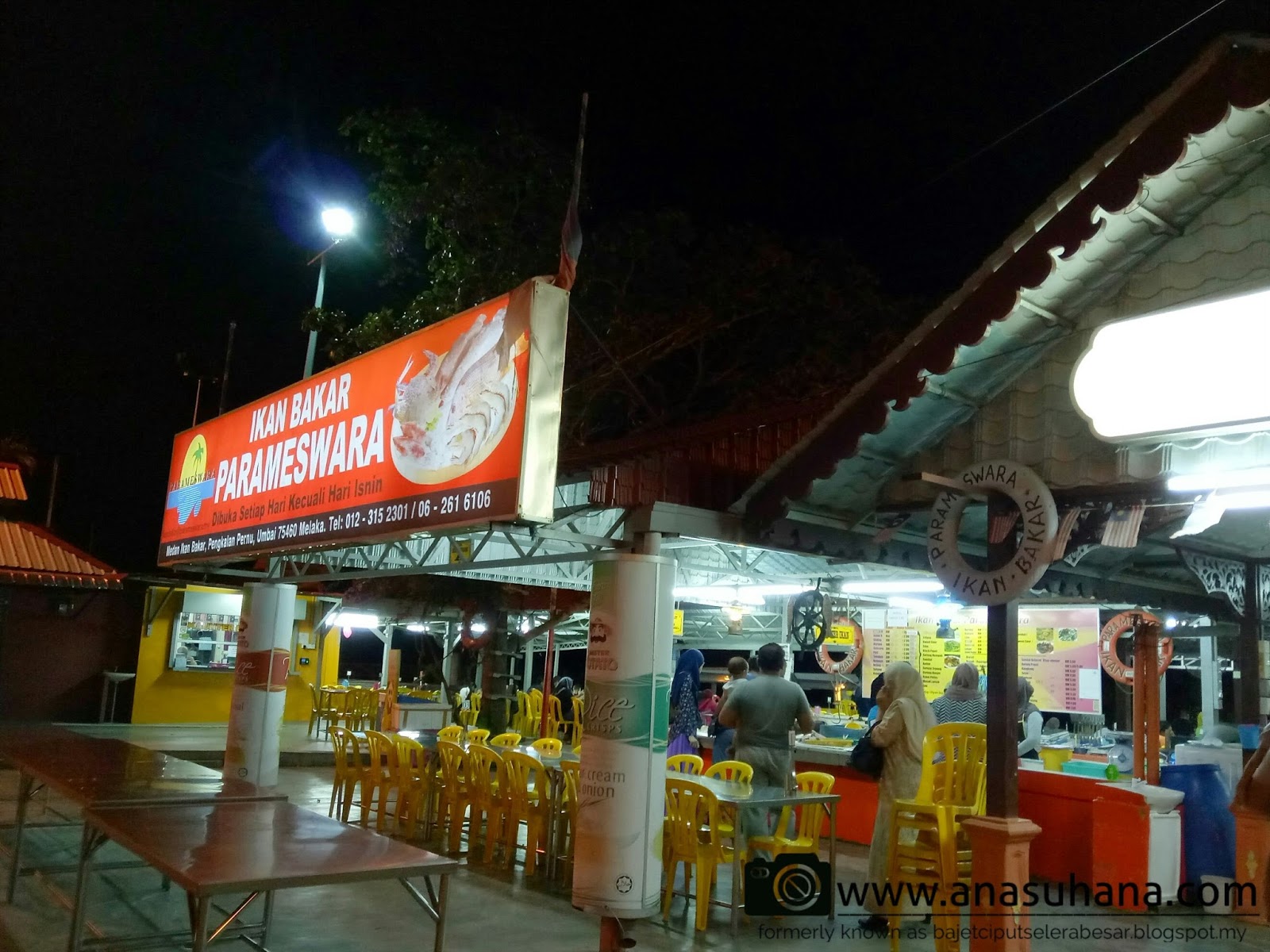 Tempat Menarik di Melaka : Makan Malam di Ikan Bakar Parameswara 