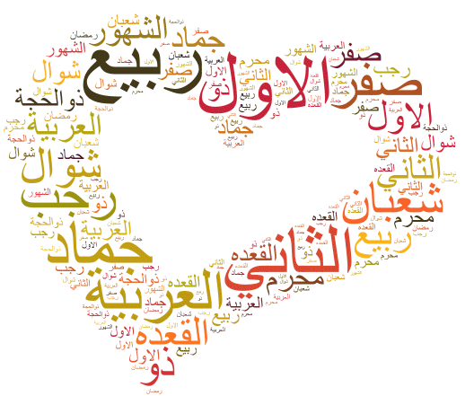 الأشهر العربية الهجرية