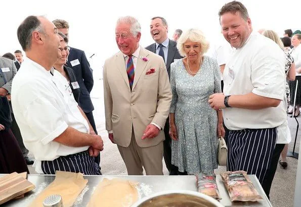 The Duke and The Duchess attended a garden party which celebrated the 50th anniversary of Ginsters bakery, Ginsters