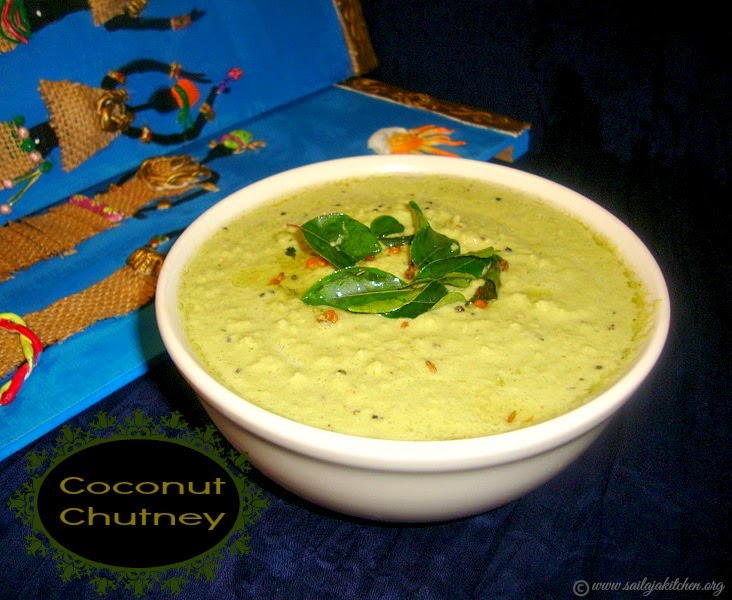 Coconut Chutney recipe /Kobbari Chutney/ Thengai Chutney recipe/Andhra Style Coconut Chutney-A Side Dish For Idli / Dosa