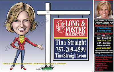 Long & Foster Real Estate Caricature Ad