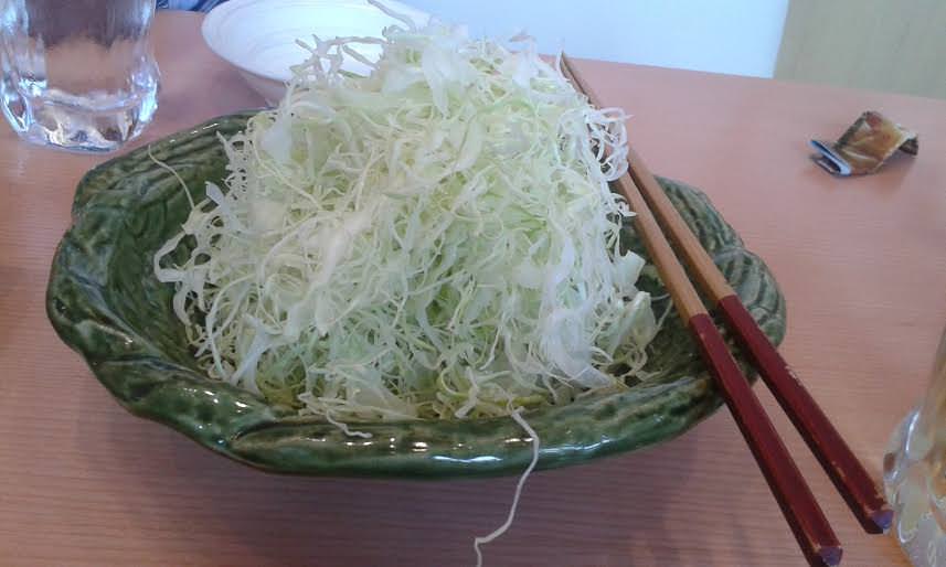 Cabbage salad at Saboten