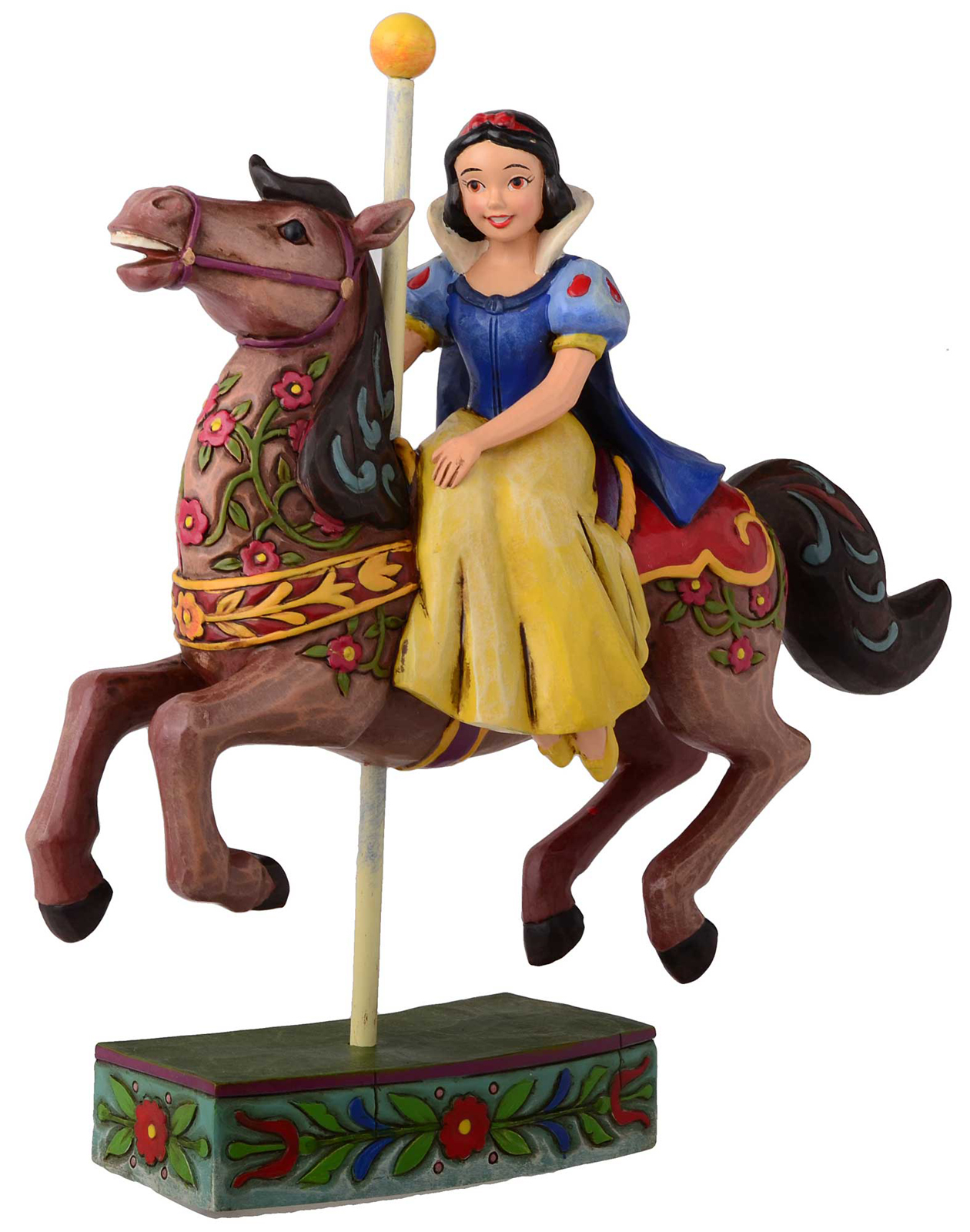Jim Shore Disney Princess of Knowledge Belle Carousel Horse