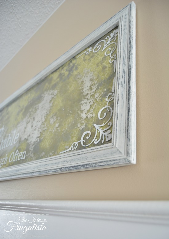 How To Make An Inexpensive Mirror Look Antique Interior Frugalista Inexpensive Mirror Look Antique, How To Make Mirror Mercury Glass