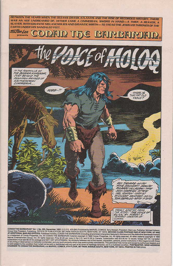 Read online Conan the Barbarian (1970) comic -  Issue #263 - 2