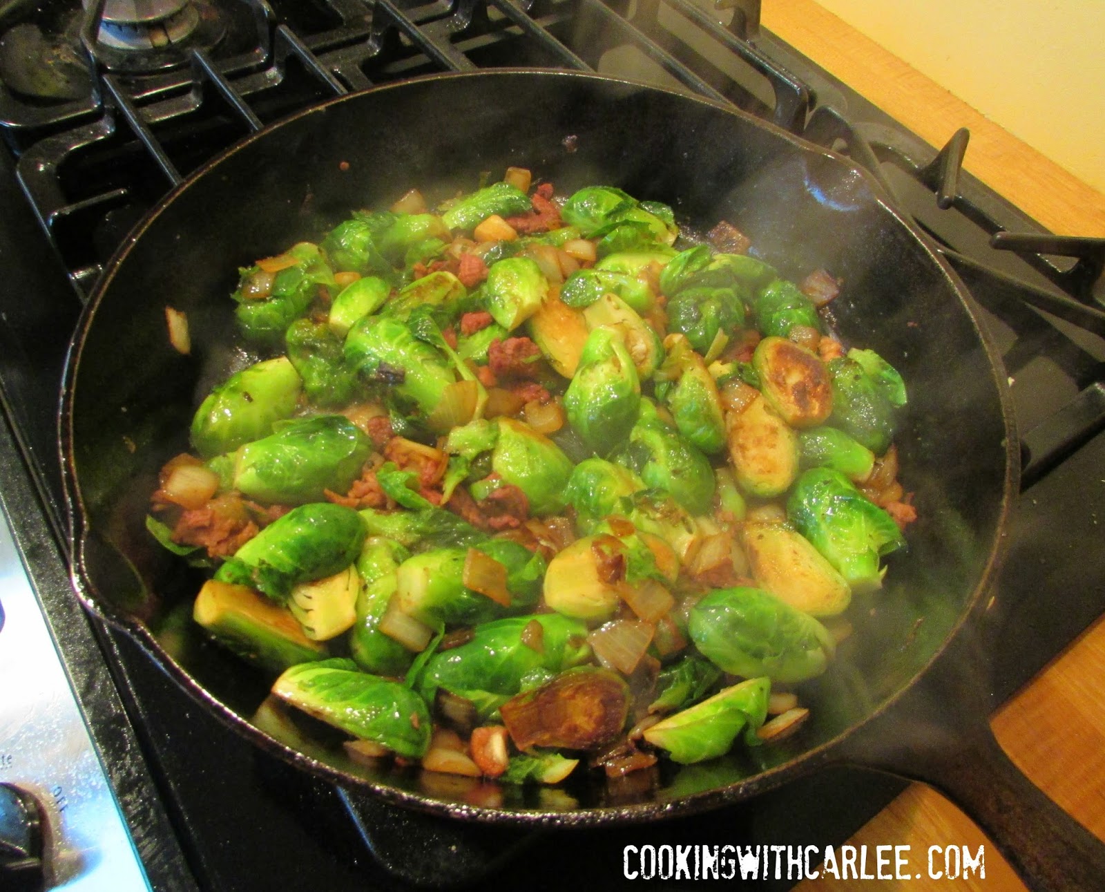 Cooking With Carlee Pan Roasted Brussel Sprouts