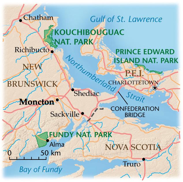 Moncton Area Map