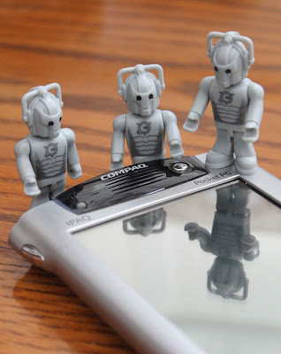 doctor who cybermen toys by an pocket pc