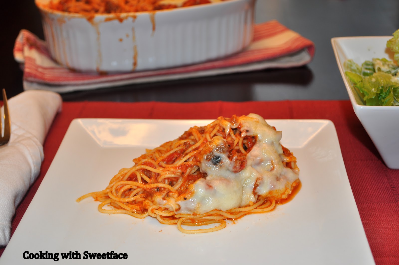 CookingwithSweetface Spaghetti with Melted Garlic Mozzarella