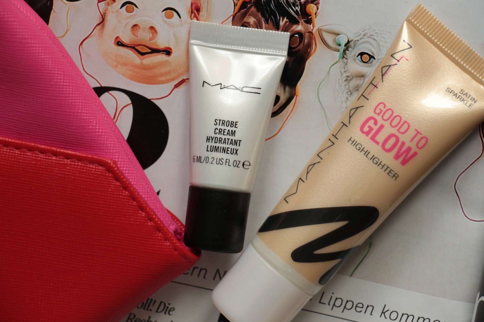 Strobing MAC Strobe Cream vs. Manhattan Good to Glow Highlighter