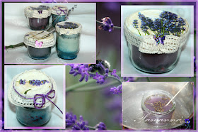 lavender, lavender and bee, lavender and butterfly, lavender candles, lawenda, owady na lawendzie, lawendowe świeczki, decoupage na słoikach