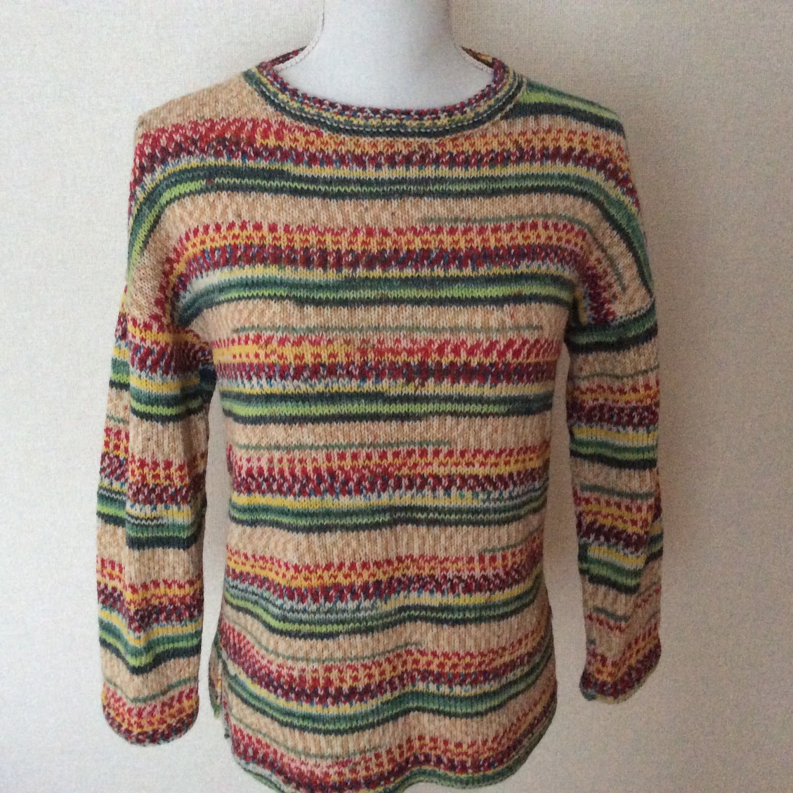 愛編むおばあちゃん: オパール毛糸のセーター完成 保存食3品できて