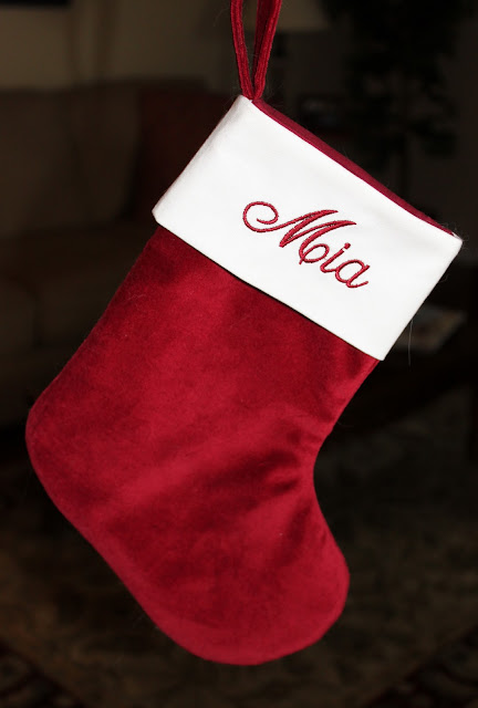 Velveteen Christmas Stocking