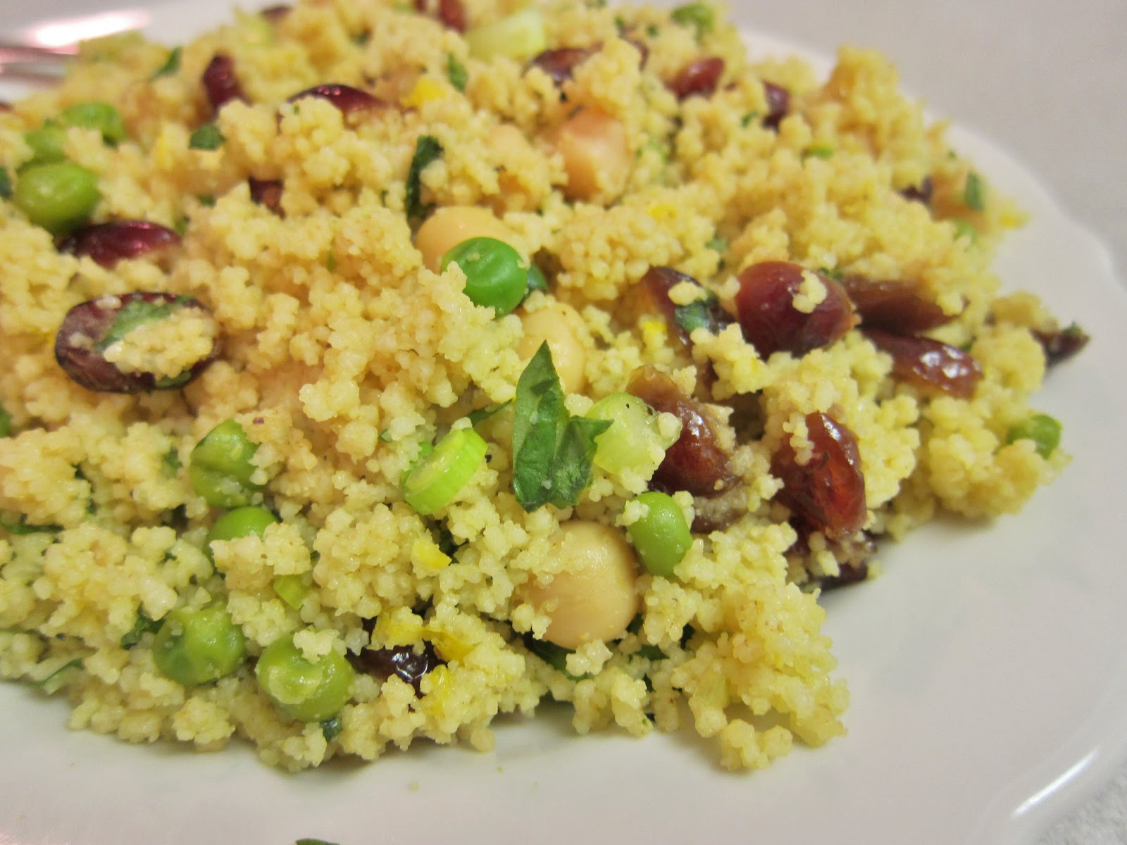 The Vegan Chronicle Curried Couscous Salad with Dried Cranberries