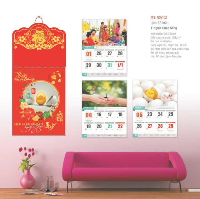 LỊCH 52 TUẦN LỊCH 52 TUẦN