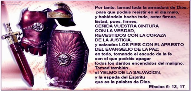 El camino a la salvación!: Efesios 6, 10-20. Pónganse la armadura de