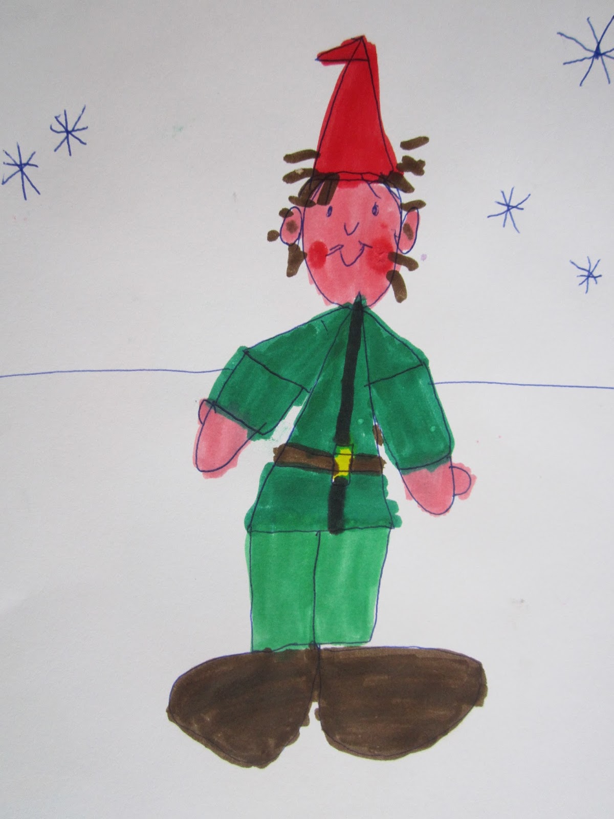 Рисование «маленький гномик» (Комарова т.с., с.42)