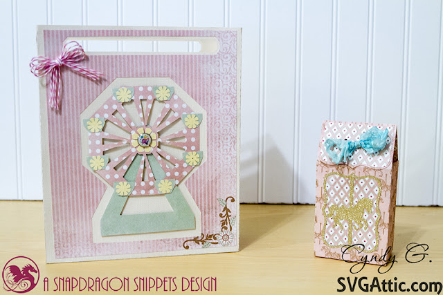 Ferris wheel gift bag and carousel treat bag