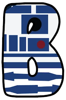 Letras de R2D2. R2D2 Letters.