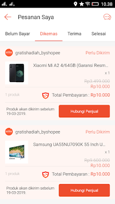 hadiah dari shopee