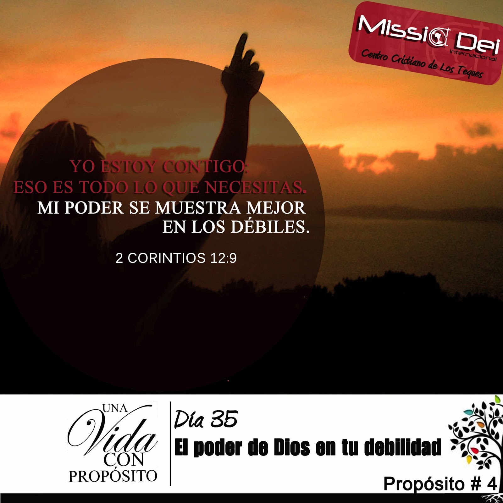 Centro Cristiano de Los Teques: Dia 35. El Poder de Dios en tu debilidad