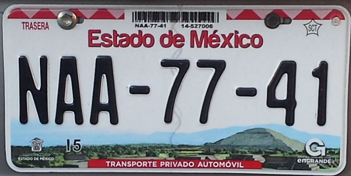 desempleo ladrar tarde Placas de Autos de México y otras COS-999-AS: 2016