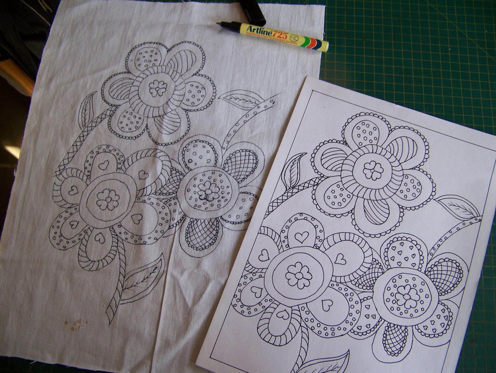 A Pretty Talent Blog Transferring Images To Fabric For Painting