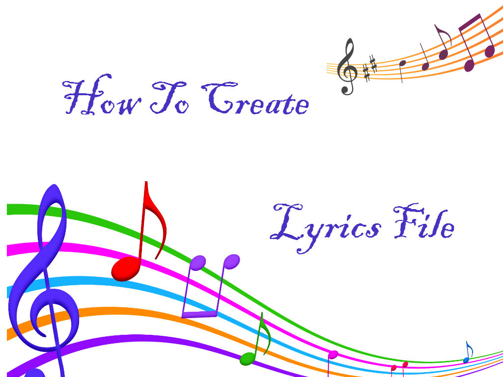 How to Create .lrc file or lyrics file