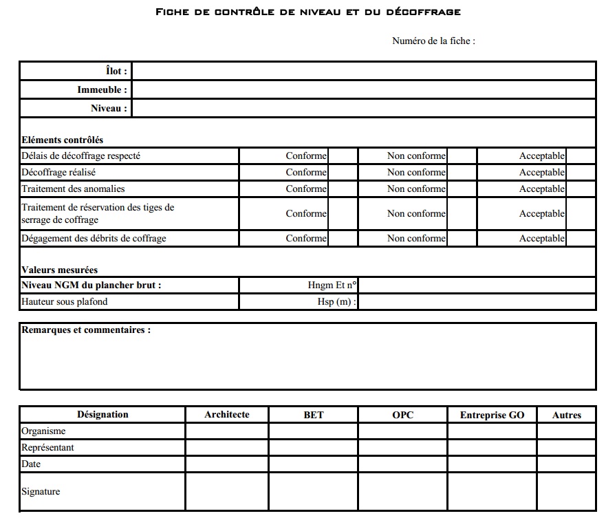 Fiche De Controle