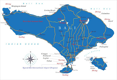 Bali Tourism Map