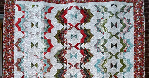 Quilting Land: Ribbon Candy Jelly Roll Quilt