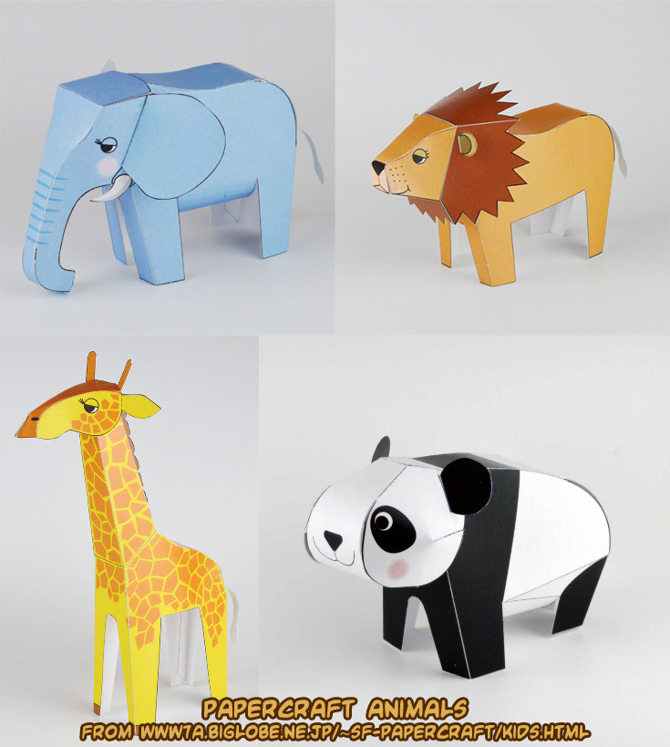 Ninjatoes' papercraft weblog cute papercraft animals
