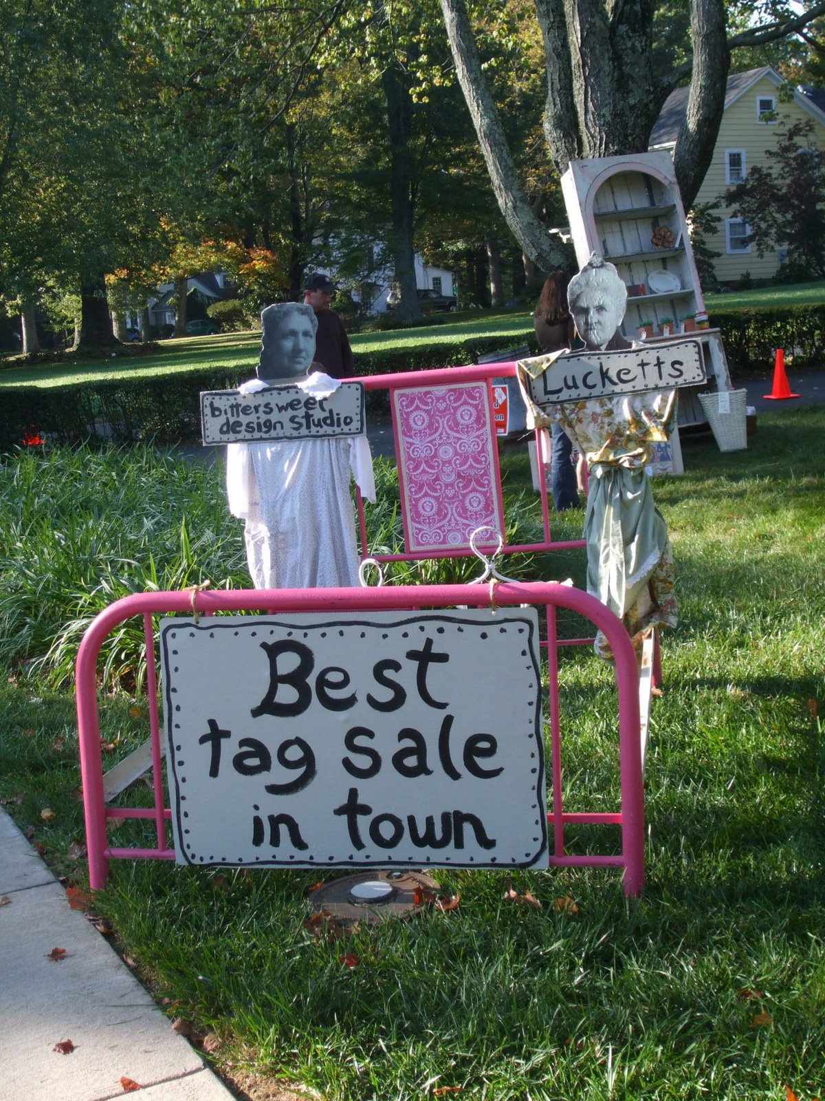 Bittersweet Design Studio Curb Appeal via Yard Sale Signs