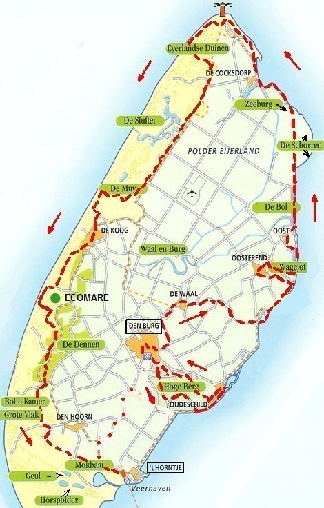 Kaart Van Texel | Kaart Kaart Van Texel | Kaart