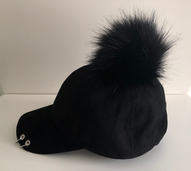 Pom Baseball Hat with Hoop Ring