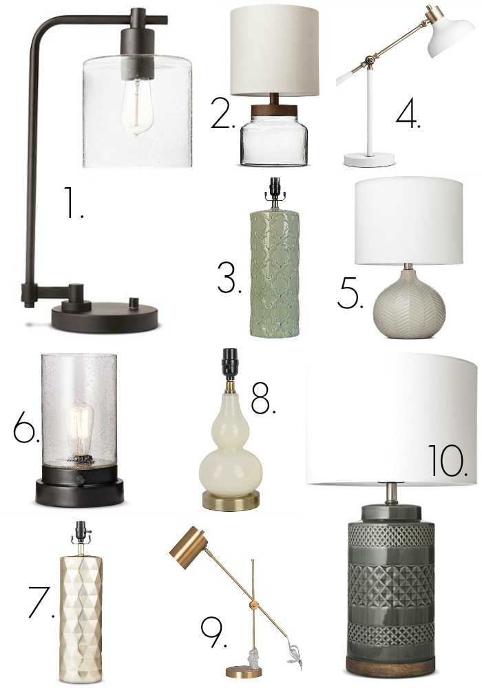 Target table lamps