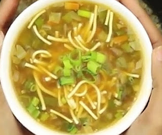 how to make veg manchow soup at home step by step with picture 