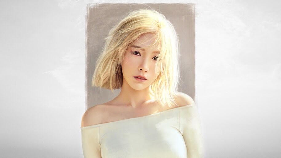 Taeyeon, Blonde, Art, 4K, #4.1442