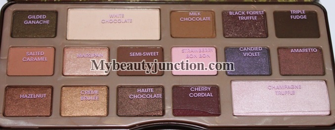 Too Faced Chocolate Bar Eyeshadow palette review, swatches, photos