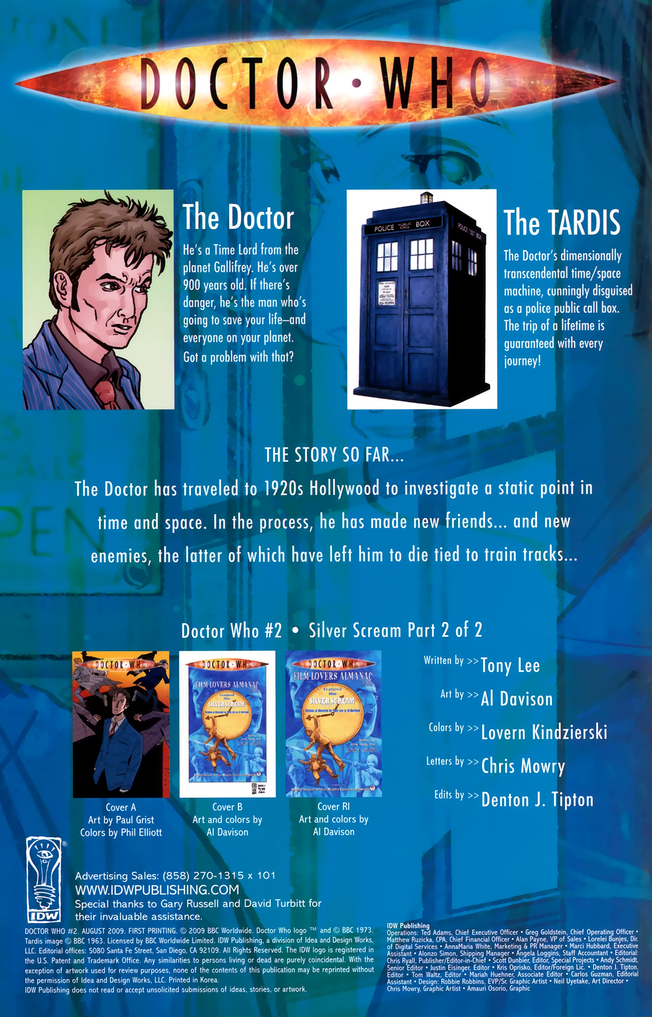 Read online Doctor Who (2009) comic -  Issue #2 - 2