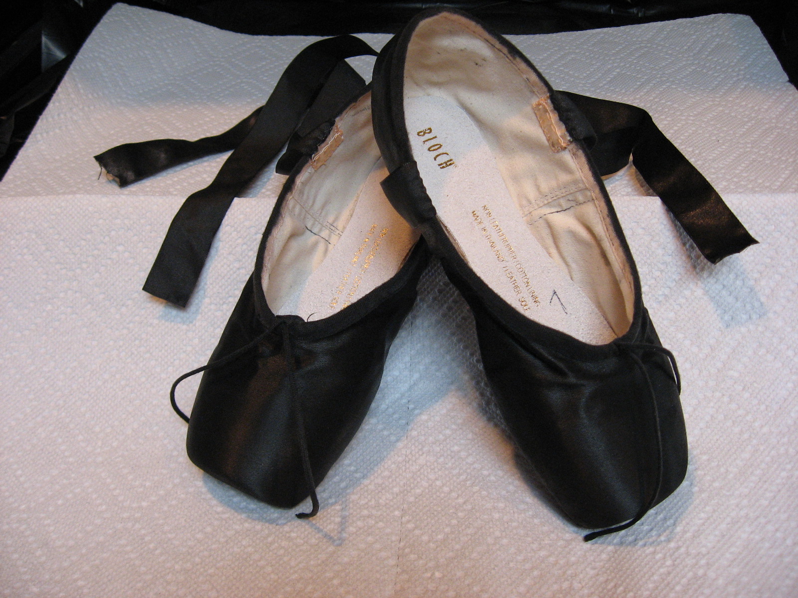 Dear Ones Healing Ministry "Dyeing Satin Pointe ShoesBefore, During