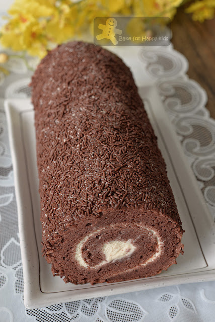 soft fail proof asian chinese chocolate rice swiss roll