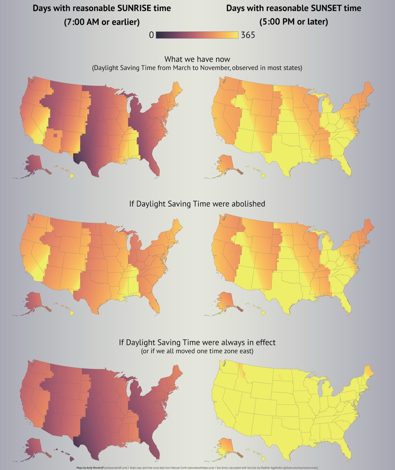 Daylight saving time geography Vivid Maps