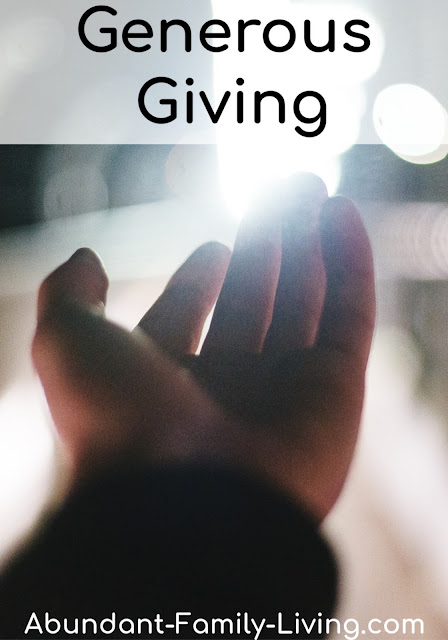 Be a Generous Giver