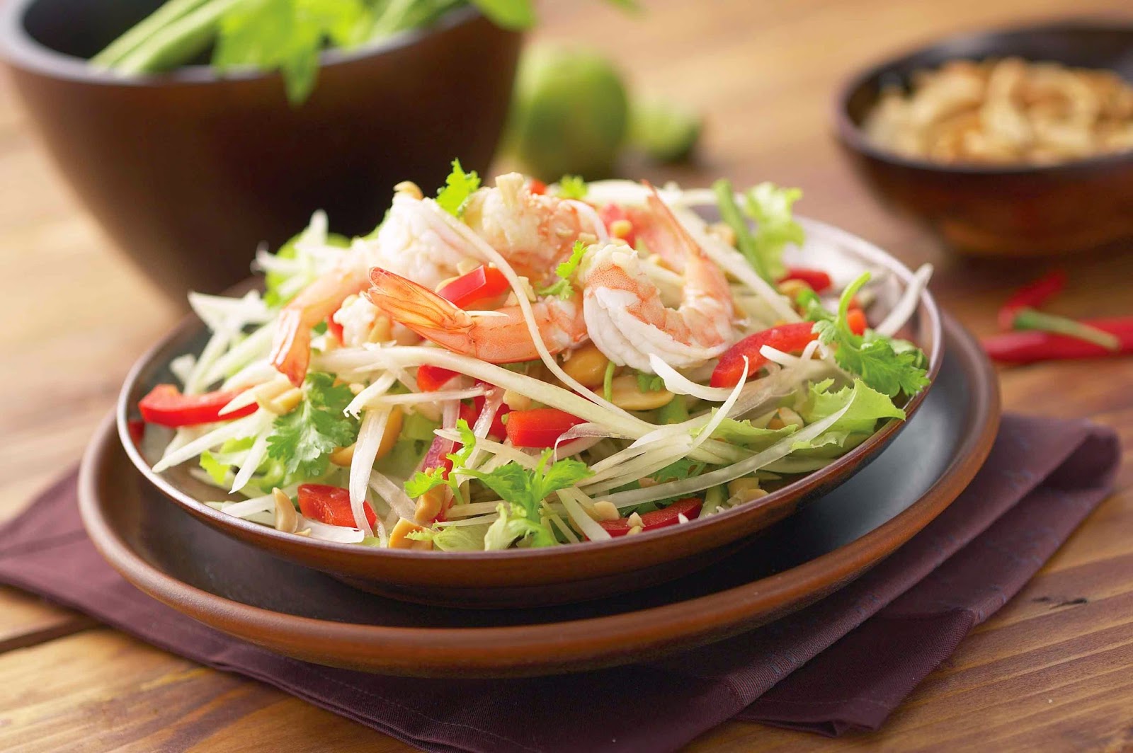 Shrimp and Papaya Salad