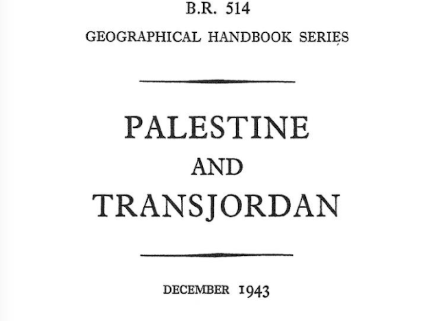British Naval analysis in 1943: No such thing as Palestinians or Palestinian nationalism Br514a